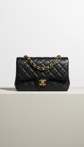 Chanel Flap Bag Schwarzes Caviar-Leder