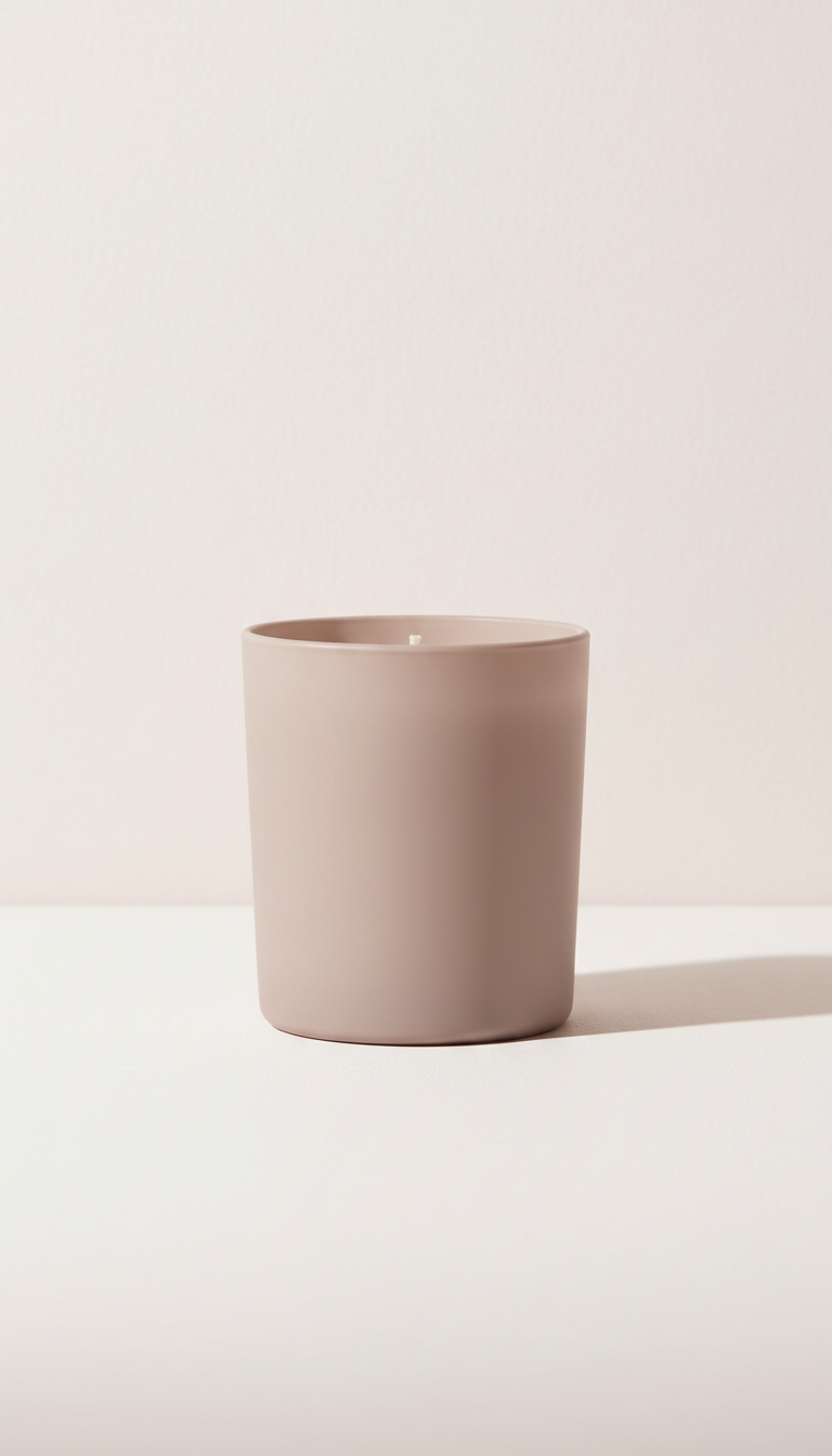 Duftkerze in Soft Taupe Glas
