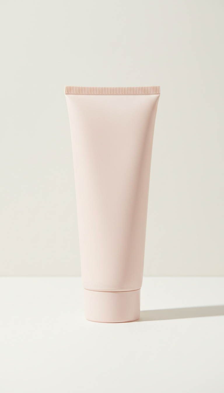 Bodylotion-Tube aus Seide in Blush Verpackung